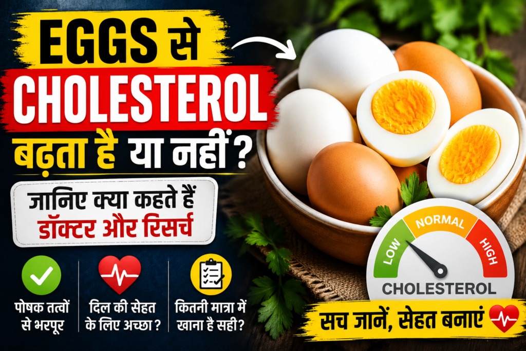क्या Eggs से Cholesterol बढ़ता है? जानिए रिसर्च और डॉक्टरों की रा