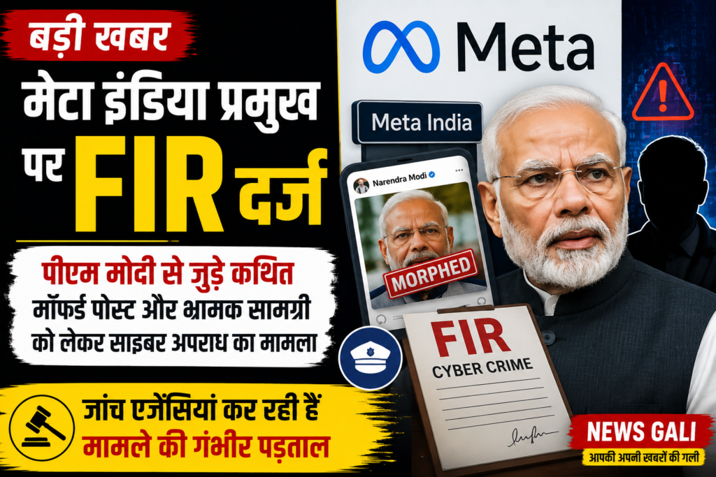 मेटा इंडिया प्रमुख पर एफआईआर दर्ज: पीएम मोदी से जुड़े कथित मॉर्फ्ड पोस्ट मामले में साइबर जांच शुरू