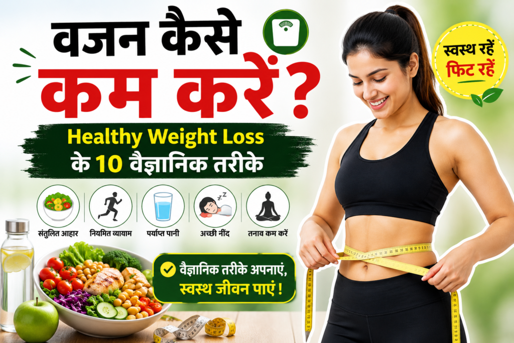 वजन कैसे कम करें? Healthy Weight Loss के 10 वैज्ञानिक तरीके