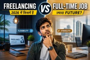 Freelancing vs Full-Time Job: 2026 में किस विकल्प में ज़्यादा भविष्य है? पूरी तुलना और सही करियर विकल्प