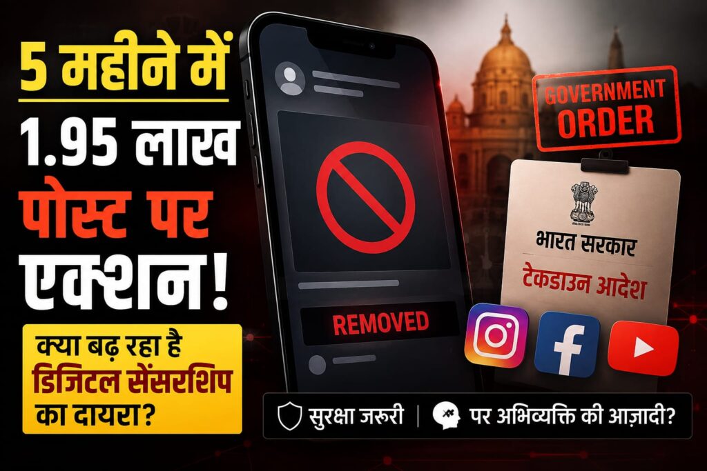 5 महीने में 1.95 लाख सोशल मीडिया कंटेंट पर कार्रवाई!