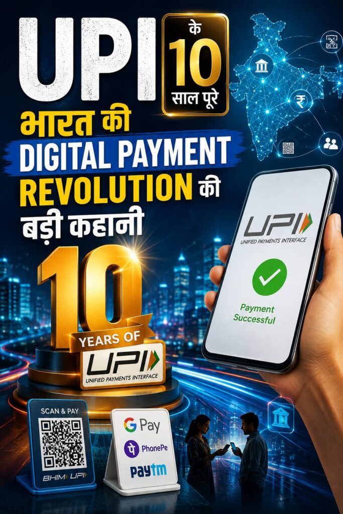 UPI के 10 साल पूरे: भारत की Digital Payment Revolution की बड़ी कहानी