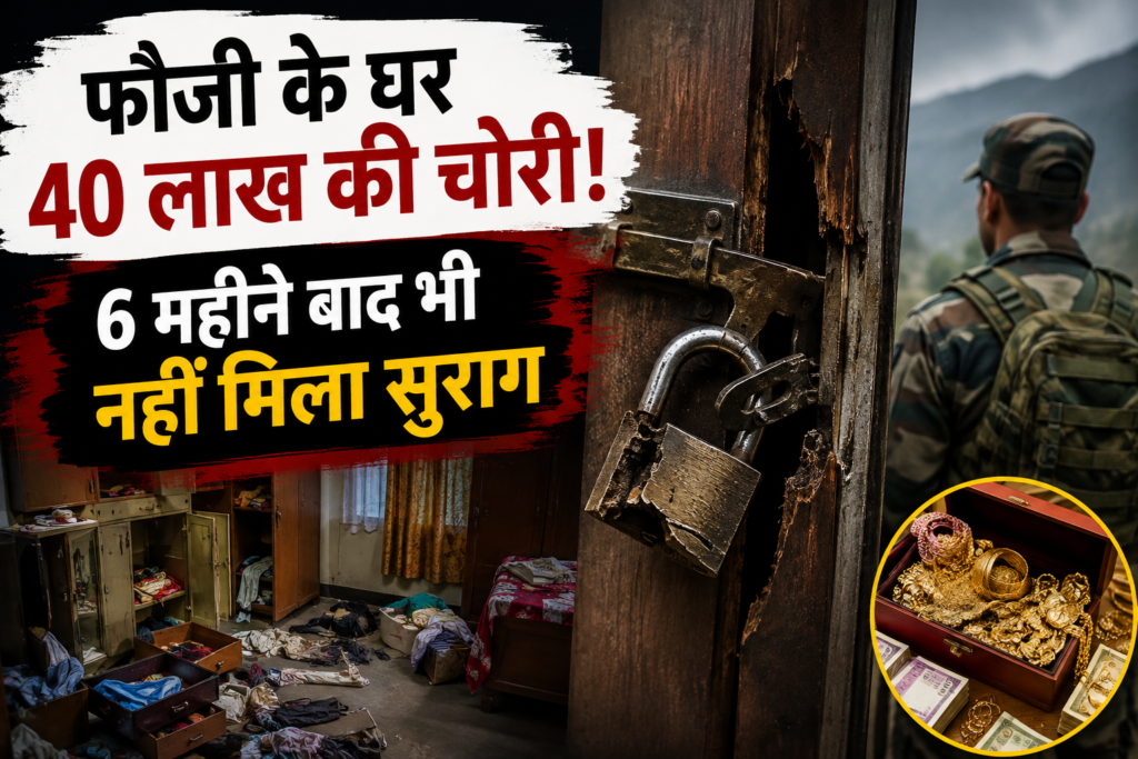 फौजी ड्यूटी पर, पीछे घर में हो गई 40 लाख की चोरी; 6 महीने बाद भी खुलासा नहीं