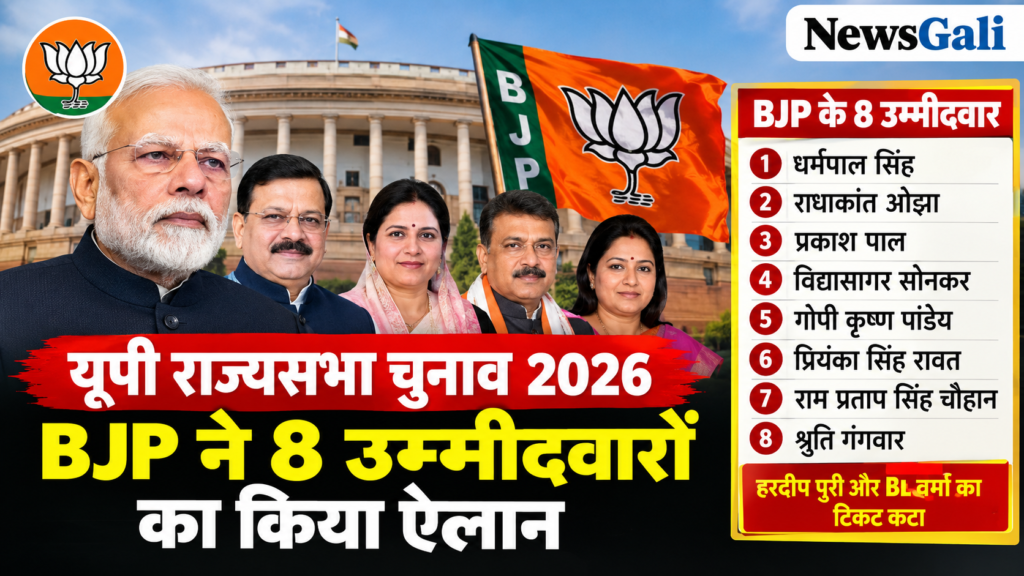 यूपी राज्यसभा चुनाव 2026: BJP ने 8 उम्मीदवारों का किया ऐलान, हरदीप पुरी और BL वर्मा का टिकट कटा